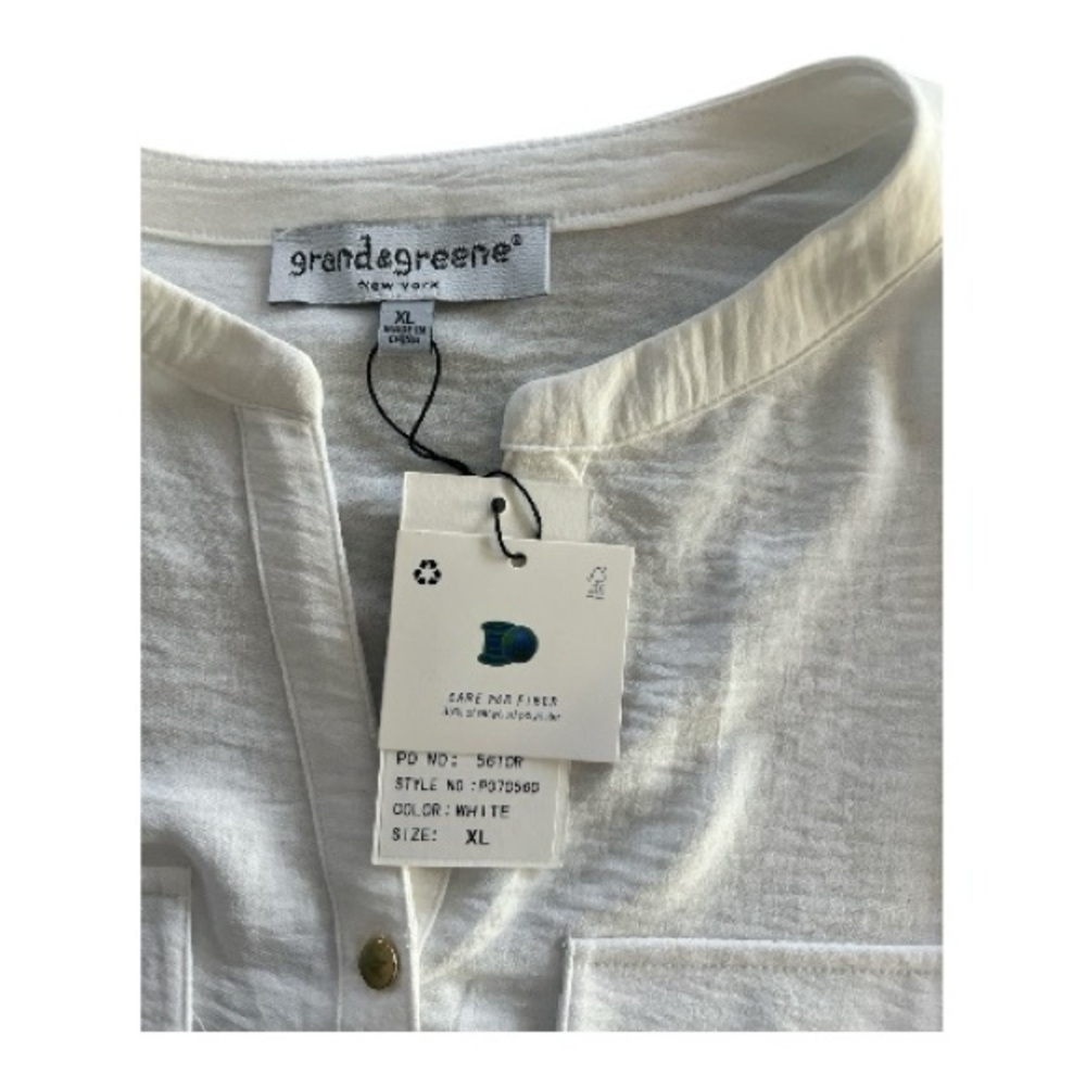 Grand & Greene Ivory Button-Up Shirt - Picture 6 of 7